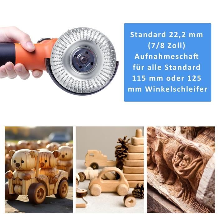 Lot De 5 Disques Abrasifs Pour Meuleuse D'angle 125 Mm - Ponçage Bois, Façonnage - Doré