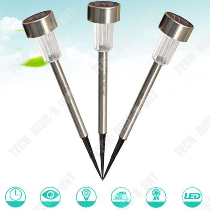 Nordique Extérieur Solaire Pelouse Jardin Cour étanche Lampadaire Portable Campi