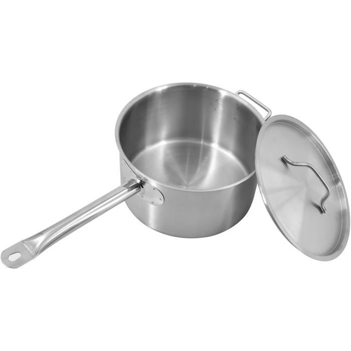 Atyhao Casserole Antiadhésive Rose Gold Avec Poignée Bois - Acier Inoxydable 430