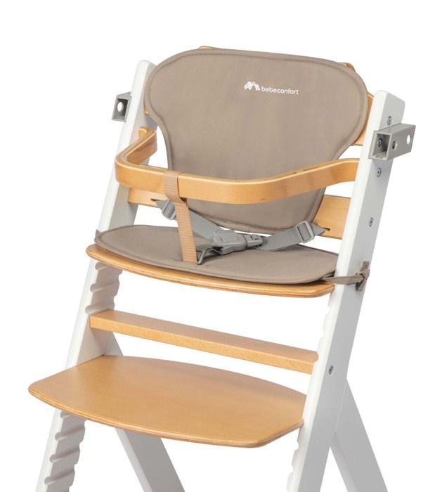 Réducteur Chaise Haute Safety 1st/Bebeconfort Timba - Coussin Moelleux 100% Coton OEKO-TEX | Gris