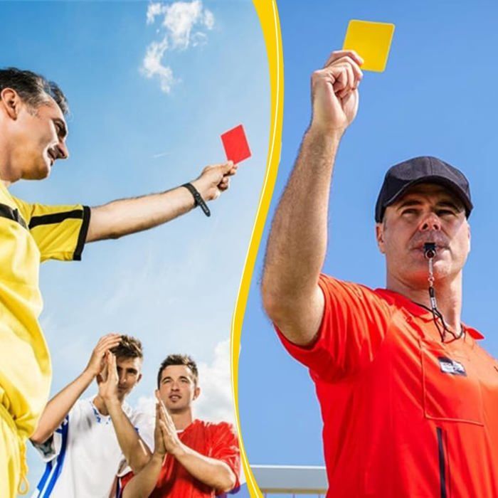 Lot De 10 Cartons Arbitre Football Jaune Et Rouge – PVC 11x8cm – 5 Rouges, 5 Jaunes – Pour Matchs Et Événements Sportifs