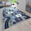 Tapis Moderne designer classique à carreaux chiné en brun rouge rose gris turkis