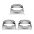 3X Interface de Tuyau D'Échappement de Climatiseur, Connecteur de Raccord de Corps de Climatiseur Mobile à Portable, Carré 15 Gris