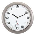 ALBA Horloge silencieuse 30cm quartz - Gris métal-0