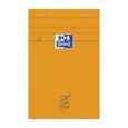 Oxford Lot De 5 Bloc-Notes Perforés A4+ Orange Ligné 8mm Jaune 80 Feuilles - Couverture Carte Enduite
