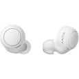 Ecouteurs intra auriculaire Sony WF C500 Bluetooth Blanc-0