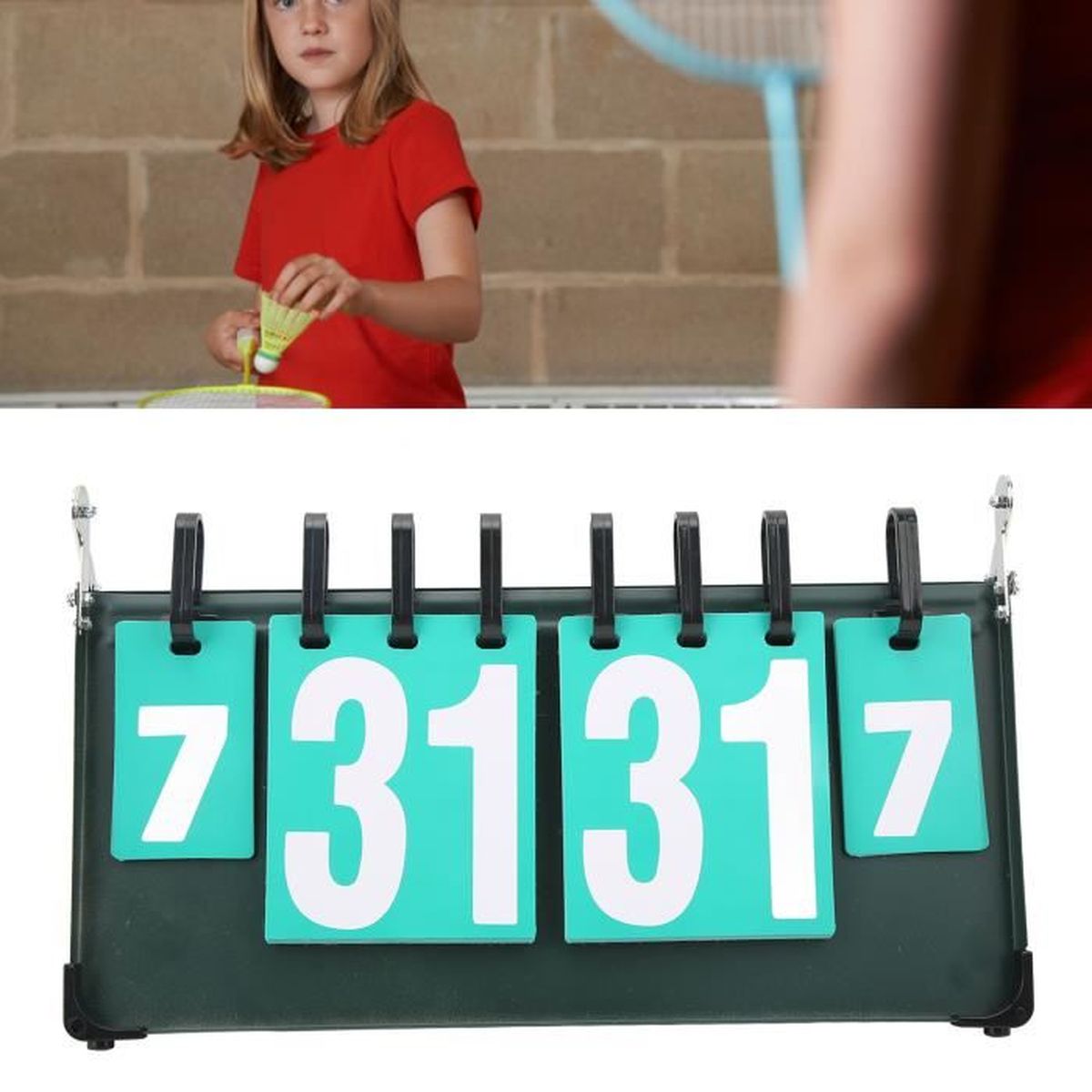 Tableau Score Sportif 2 Chiffres - Portable Pour Matchs De Basket, Foot, Volley | Affichage Clair 00 à 99