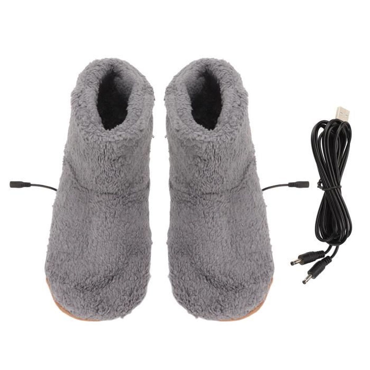 Tianyi-Écharpe chauffante Noir rechargeable USB Écharpe en peluche  chauffante électrique à 3 rapport pour femmes et hommes