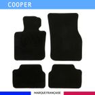 AUTOSWEET Tapis de voiture - Sur Mesure pour MINI ONE et MINI COOPER F56 3 portes (dès 2013) - 4 pièces - Tapis de sol auto antidérapant
