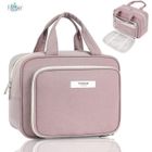 FOOTIER Trousse de Toilette Grande, Sac de Toilette Accessoires de Voyage Trousse Maquillage Femme Organisateurs de Toilettes(Rose)