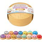 Dumplings Squishy Arc-en-ciel Pailleté – Anti-stress Géant Ultra-mou Avec Visage Rigolo