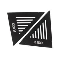 (Logo K100)Pour BMW K100 K75 Cafe Racer accessoires cadre latéral panneau latéral protecteur aluminium moto boîte à air Triangle c