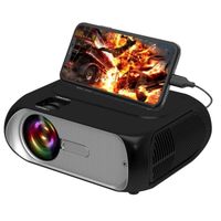 T7 Mini Projecteur Vidéo LED HD 1080P Mini projecteur vidéo portable 200ANSI