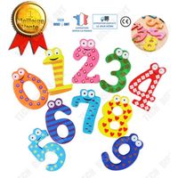 TD® Jouet puzzle chiffre magnétique frigo enfant en bois nombre jeux éducatifs apprentissage aimant ludique comptage garçon fille