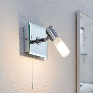 pour Salle de bain Moderne Lindby Applique Murale 'Devran' à intensité variable en Argent en Métal e a à 2 lampes, G9 | Luminaire salle de bain Lampe WC 