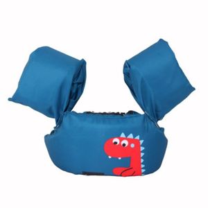 BOUÉE - BRASSARD Dinosaure bleu foncé - Brassards flottants de natation pour enfants, manchon de bras flottant, équipement de