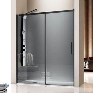 PAROIS DE DOUCHE - PORTE DE DOUCHE Paroi de douche fixe + Porte coulissante LUNA prof