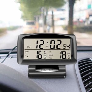 SODIAL Affichage LCD Horloge electronique numerique avec ventouse LED pour toutes les voitures Interieur exterieur Maison
