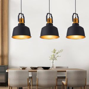Detroit Suspension Industrielle 5 Tetes En Bois 7 X 90 X H150