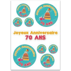 Stickers Anniversaire Cdiscount