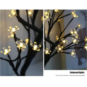 Lampes 24 led fleur de cerisier style usb arbre lumière