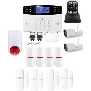 KIT ALARME Alarme Maison Sans Fil Gsm Et 3 Caméras Wifi Kit I