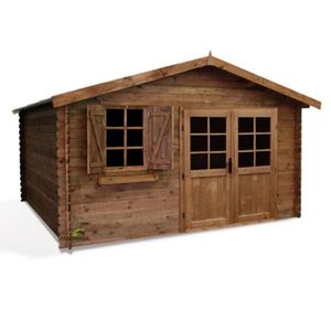 28 mm Habitat et Jardin 22.80 m² 5.26 x 4.32 x 2.46 m Abri jardin bois traité autoclave