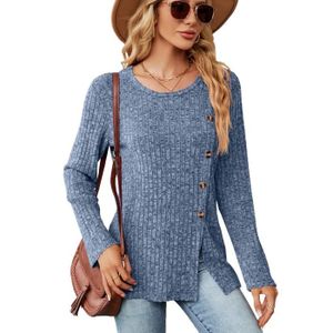 PULL Pull Femme Manches Longues Casual Pullover Lâche C