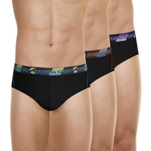 CULOTTE - SLIP ATHENA Lot de 3 slips  Training Noir HOMME