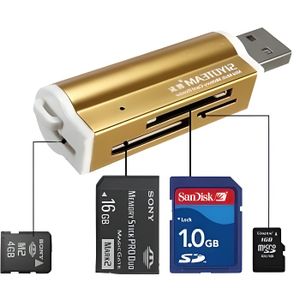 LECTEUR DE CARTE EXT. Micro SD / SDHC TF M2 MMC MS Duo High Speed USB 2.