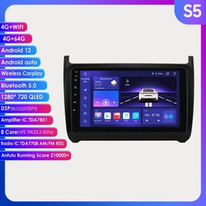 2+32G Android 10 Autoradio pour VW Polo 6R 6C 9N 2008-15, 9 HD écran  Double Din Bluetooth avec GPS EQ Support FM RDS SWC + C [1012] - Cdiscount  Auto