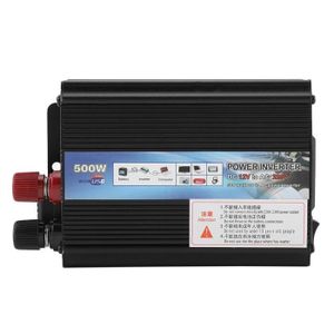 Convertisseur de Tension sinuso/ïdale Reiner KFZ 500W Convertisseur 12v /à 230v pour Voiture Convertisseur inverseur avec 1 Prise de Courant EU et 2 Ports USB Puissance de cr/ête 1000 Watt