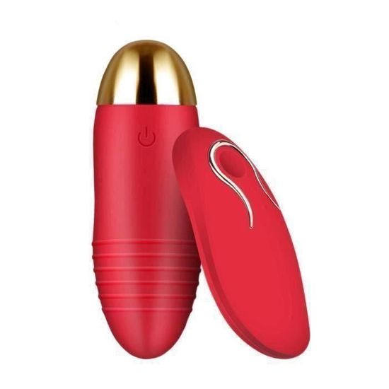 Œuf Vibrant Télécommandé Sans Fil Noir/doré 10 Vitesses Rechargeable - Neuf