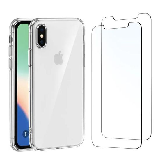 3 Coques Gel Souple Pour IPhone XS MAX – Résistantes Anti-choc (Novago, Silicone)