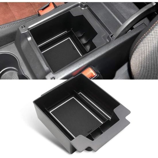 Organiseur De Console Centrale Pour Toyota Hilux (2016-2023) - Plateau Amovible Avec Fond Antidérapant - Range Pièces, Téléphone, Clés - 7