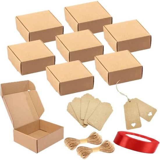 Dekun 3 Pack Boîte Cadeau Marron De Haute Qualité Facile à