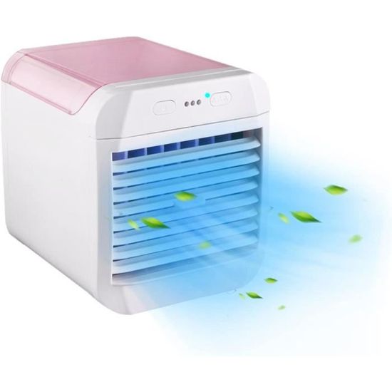 Climatiseur Mobile Silencieux Mini USB - Refroidisseur D'Air Portable 3 Vitesses Avec Minuterie