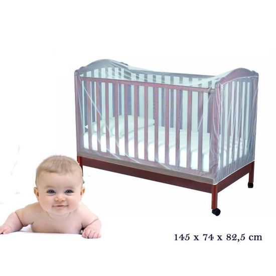 Moustiquaire Couverture Universelle Pour Lit De Bebe Parc Bebe 145 X 74 X 5 Cm Cdiscount Maison