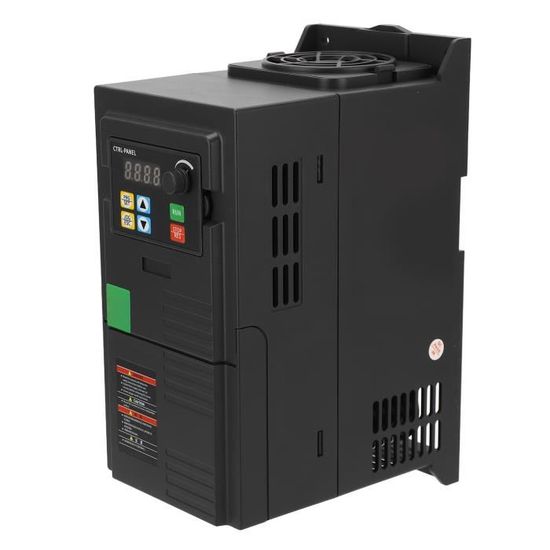 Convertisseur Fréquence Monophasé Vers Triphasé TETEOM 0.75KW à 11KW - Variateur Vitesse 220V à 380V/220V