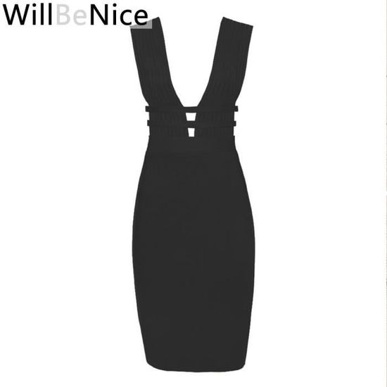 ROBE HERVE LEGER Bandage - Panneau Extensible Découpé - Taille XS (0/2) - Crème - NEUVE Étiquetée
