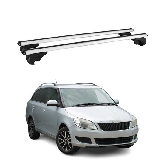Barres De Toit Transversales Aluminium Argent Pour Skoda Superb Break 2015-2025 - Installation Facile Et Robuste