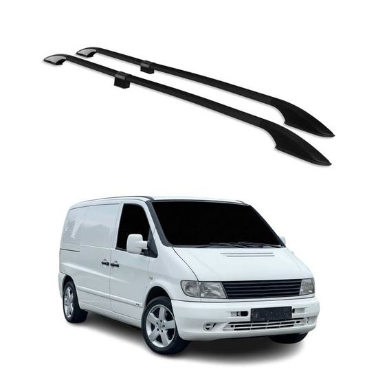 Barres De Toit Aluminium Pour Mercedes Vito W638 (1996–2003) – Gris, Fixation Facile