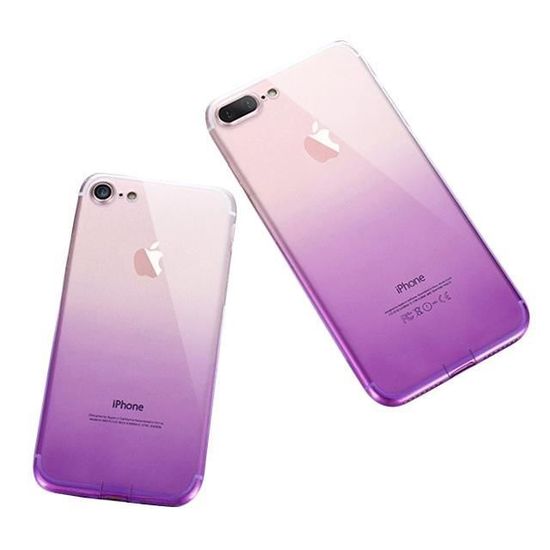Coque iPhone transparente avec bords de couleur unie – Paprikase