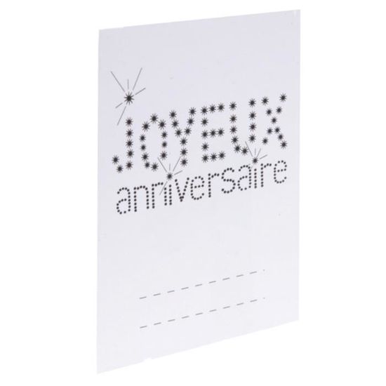 Marque Place Anniversaire Blanc X6 Achat Vente Marque Place Cdiscount