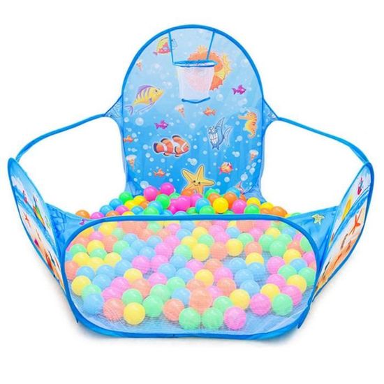 MOONSTARS - Tente de Jeu Pliable pour Enfants, Ballon de Basket-Ball, Piscine Océan pour Enfants