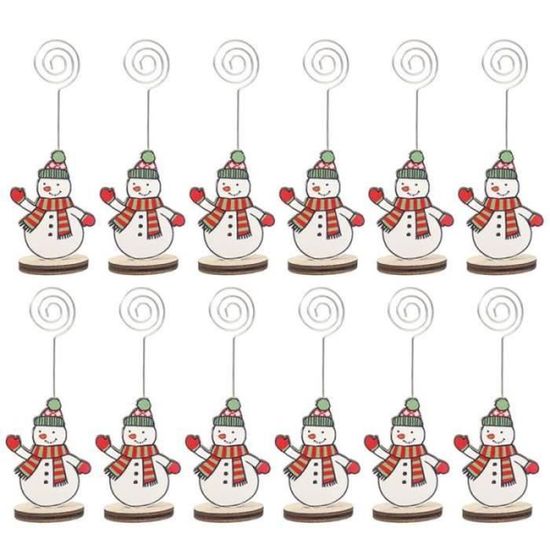 UKCOCO 50 Marque-Places De Noël En Papier Rouge Découpés