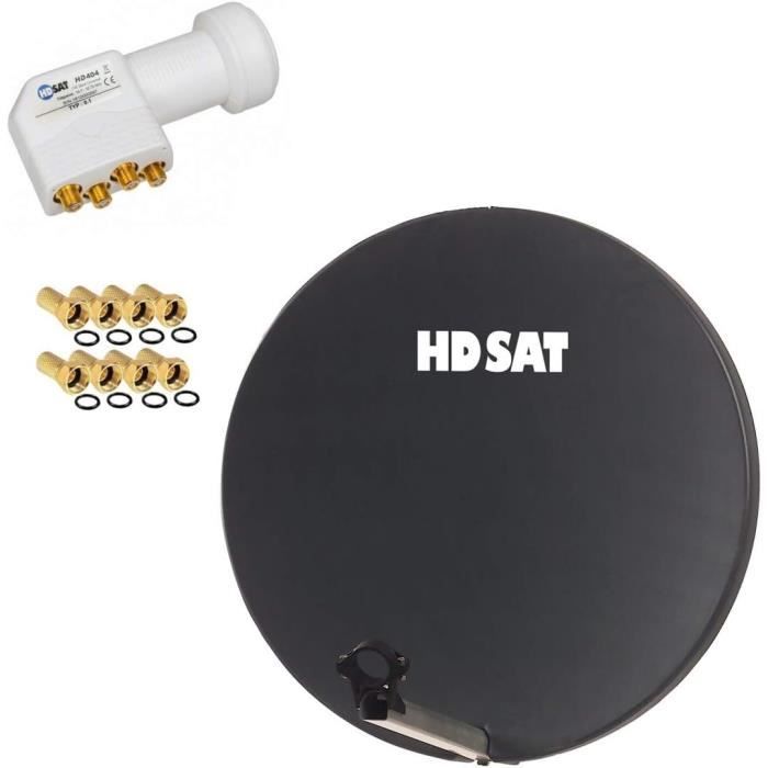 CAHORS SMC 80 Antenne parabolique fibre 80cm avec support sans LNB