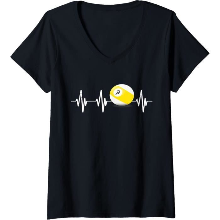 T-shirt Billard Evolution - Motif File D'attente, 100% Coton