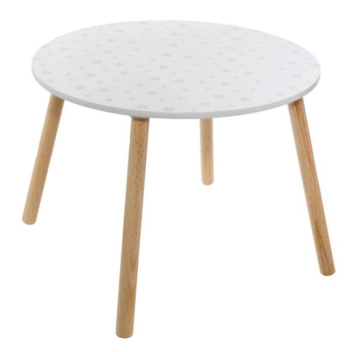 Table enfant douceur etoiles BLANC Atmosphera