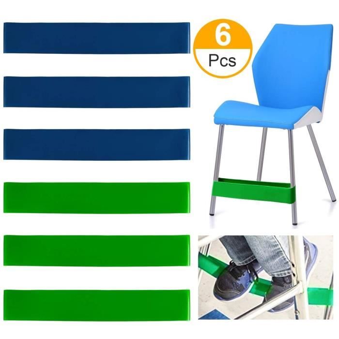 Bandes Elastiques en Latex pour Pieds de Chaise pour Enfants Tros Actif - Bandes Elastiques Fitness Yoga 15lbs - 25 lbs - (6 Pcs)